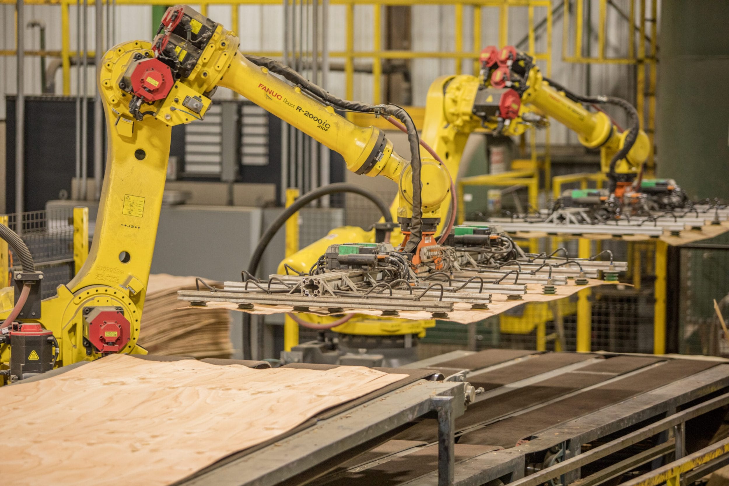 Freres Lumber Robotic Spreader Line Installed Freres Engineered Wood