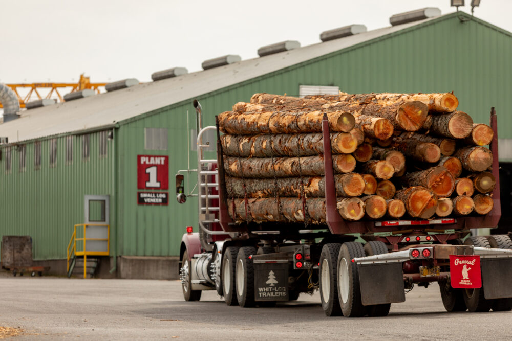 Plant 1 Truck Hauling Freres Wood 2025